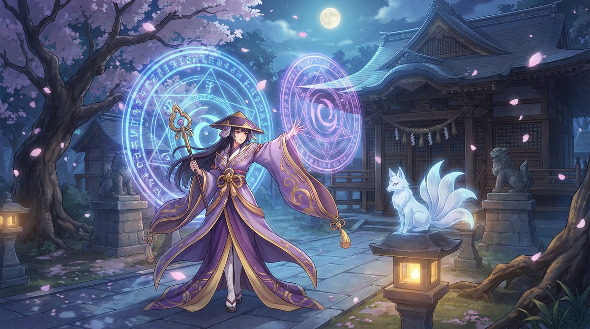 高清视频游戏视频-月夜神社召唤仪式